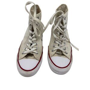 Vintage Converse Chuck Taylor All Star High-Top Sneakers Size 9.5 Beige Canvas